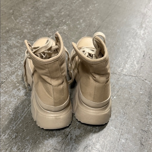 Zara Beige High-Top combat boots - Picture 4 of 5